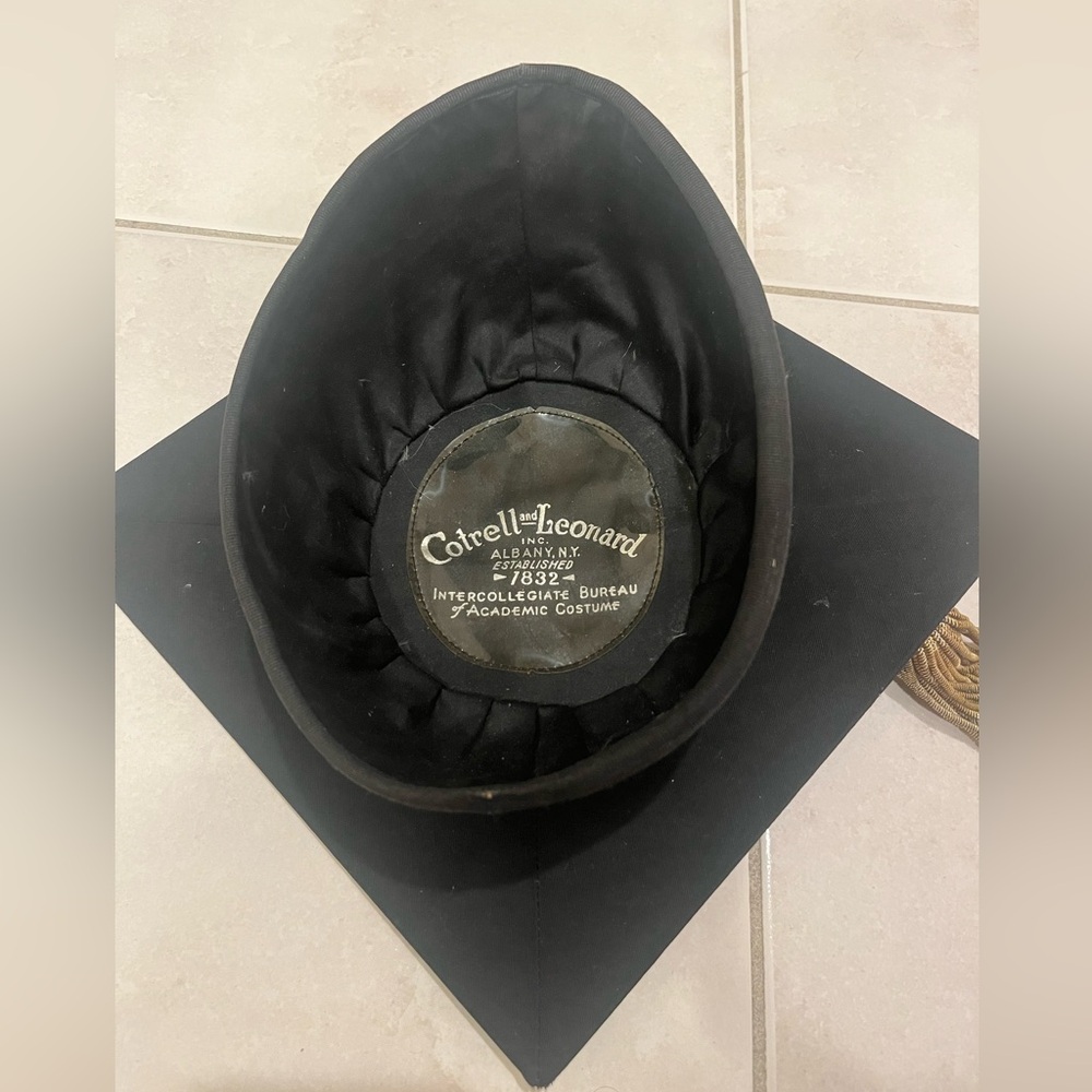Black Academic Costume Cap